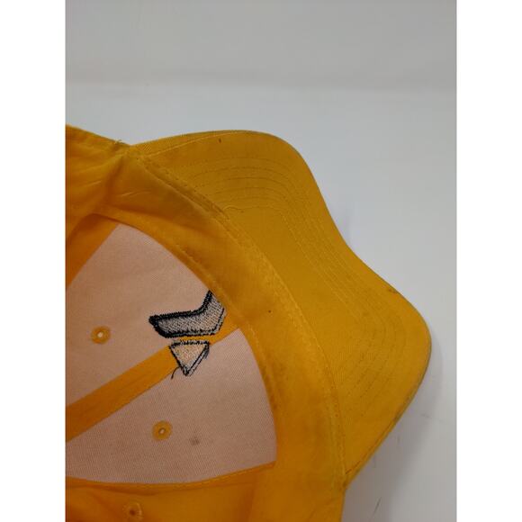 Youth Boys YMCA Strapback Hat Adjustable Embroidered Logo Yellow Cap - Picture 10 of 11
